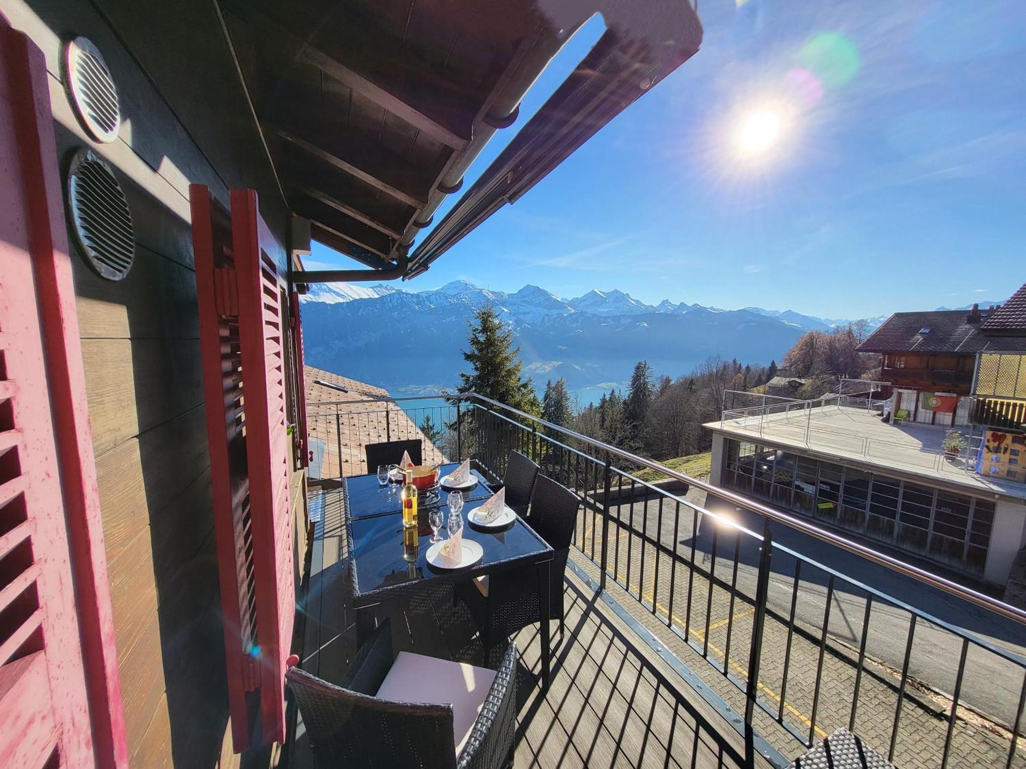 Chalet Lilo 4 Zimmer Big View Beatenberg Dış mekan fotoğraf