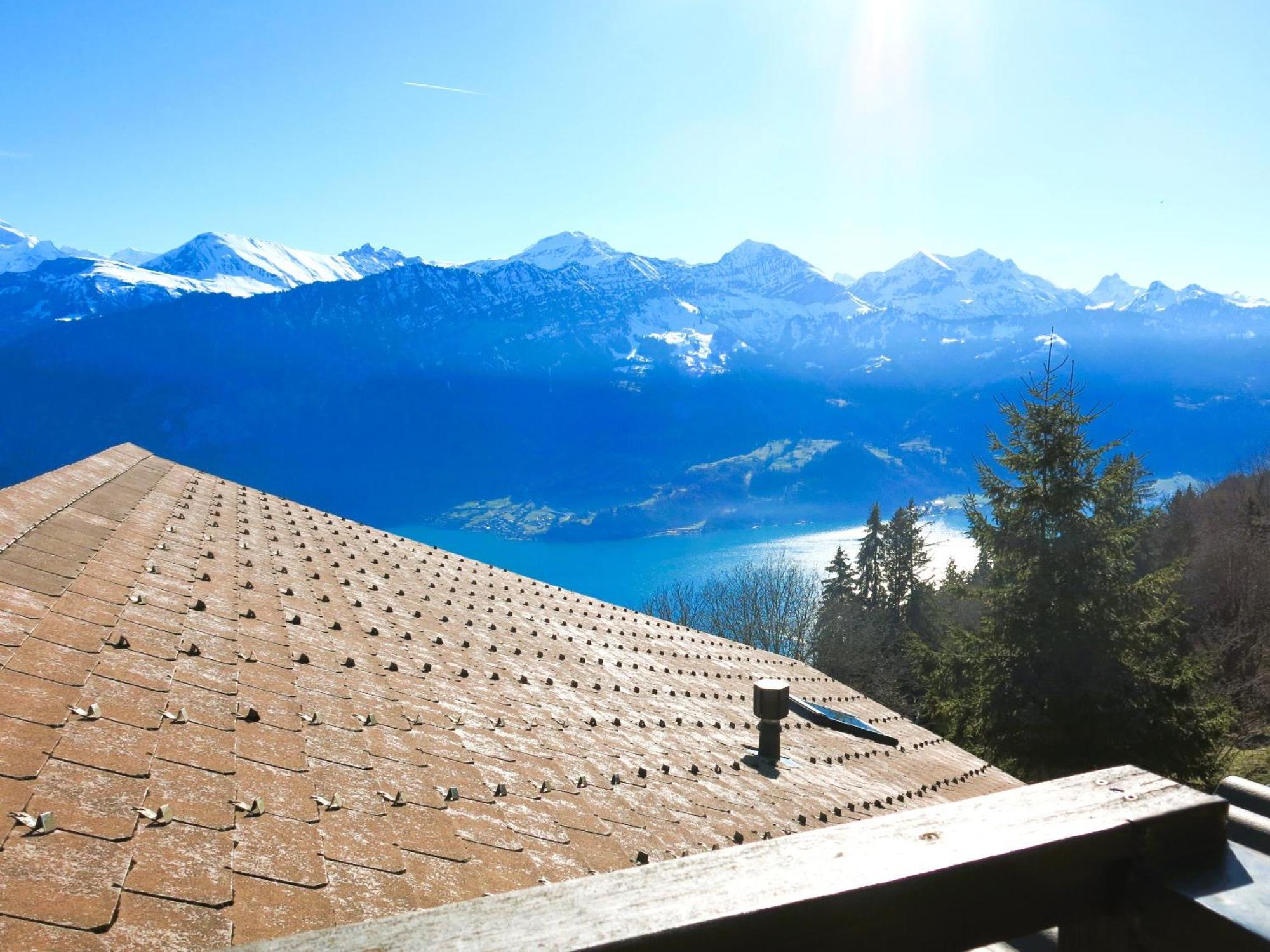 Chalet Lilo 4 Zimmer Big View Beatenberg Dış mekan fotoğraf
